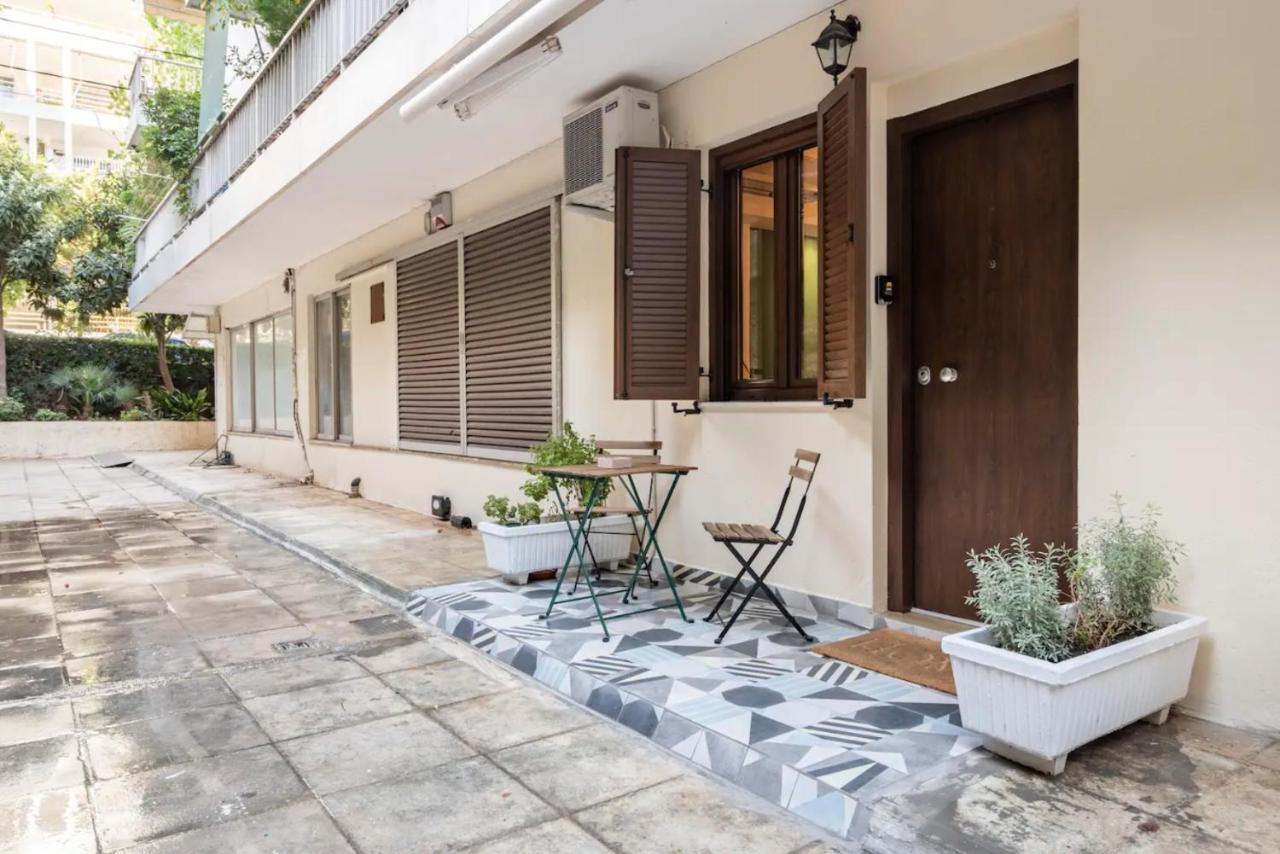 Cute Tiny Apartment In The Heart Of Flisvos Athene Buitenkant foto