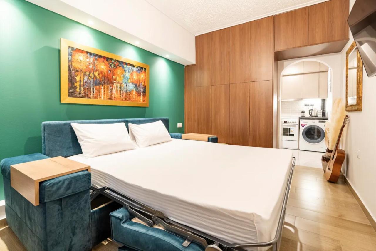 Cute Tiny Apartment In The Heart Of Flisvos Athene Buitenkant foto